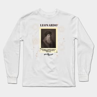 Portrait of Leonardo da Vinci Long Sleeve T-Shirt